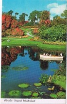Florida Postcard Cypress Gardens Lily Pads Tropical Wonderland - £1.70 GBP