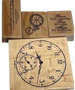 Stampin Up! Sense Of Time Rubber Stamp Set With Clock &amp; Quotes - €9,90 EUR