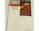2010 Toyota Tundra Owners Manual Factory Issue 10 [Paperback] Toyota - $78.39
