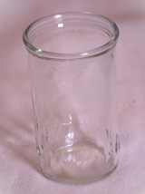 Swanky Swig Clear Glass Orange Juice Jelly Jar Diamond Base Trim - £4.45 GBP