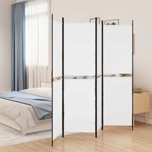  4-Panel Room Divider White 78.7&quot;x70.9&quot; Fabric - $127.21