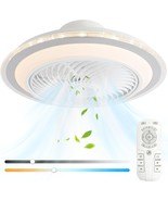 Ceiling Fan with Light, 5 Blades Ceiling Fan, 40W LED, 12wDC Motor, Warm... - $835.09 CAD