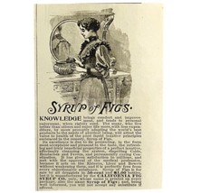 Syrup Of Figs Digestive Medicine 1894 Advertisement Victorian Laxative 5... - $14.99