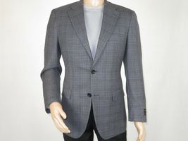 Mens sport Coat APOLLO KING English Plaid 100% Wool super 150's C17 Gray New image 10