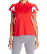 Champion 2X Textured Double Dry Performance 1/4 Zip Polo Top  Red - £4.68 GBP