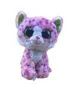 TY Beanie Boo SOPHIE Pink Cat 5&quot; Sparkle Eyes Glitter Polka Dot EUC - £7.77 GBP
