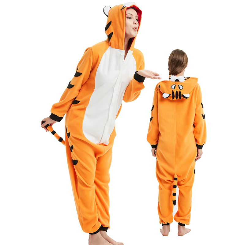Bengal Tiger Adult Onesies Animal Cartoon Kigurumi Pajamas Halloween Cosplay