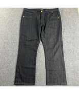 Raw Blue Jeans Mens 42/32 Denim Straight Leg Cotton Blend Adults - $638.45 MXN