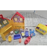 Peppa Pig House with Yellow Van Vehicle, 13 Furniture Accessories Kitche... - $858.16 MXN