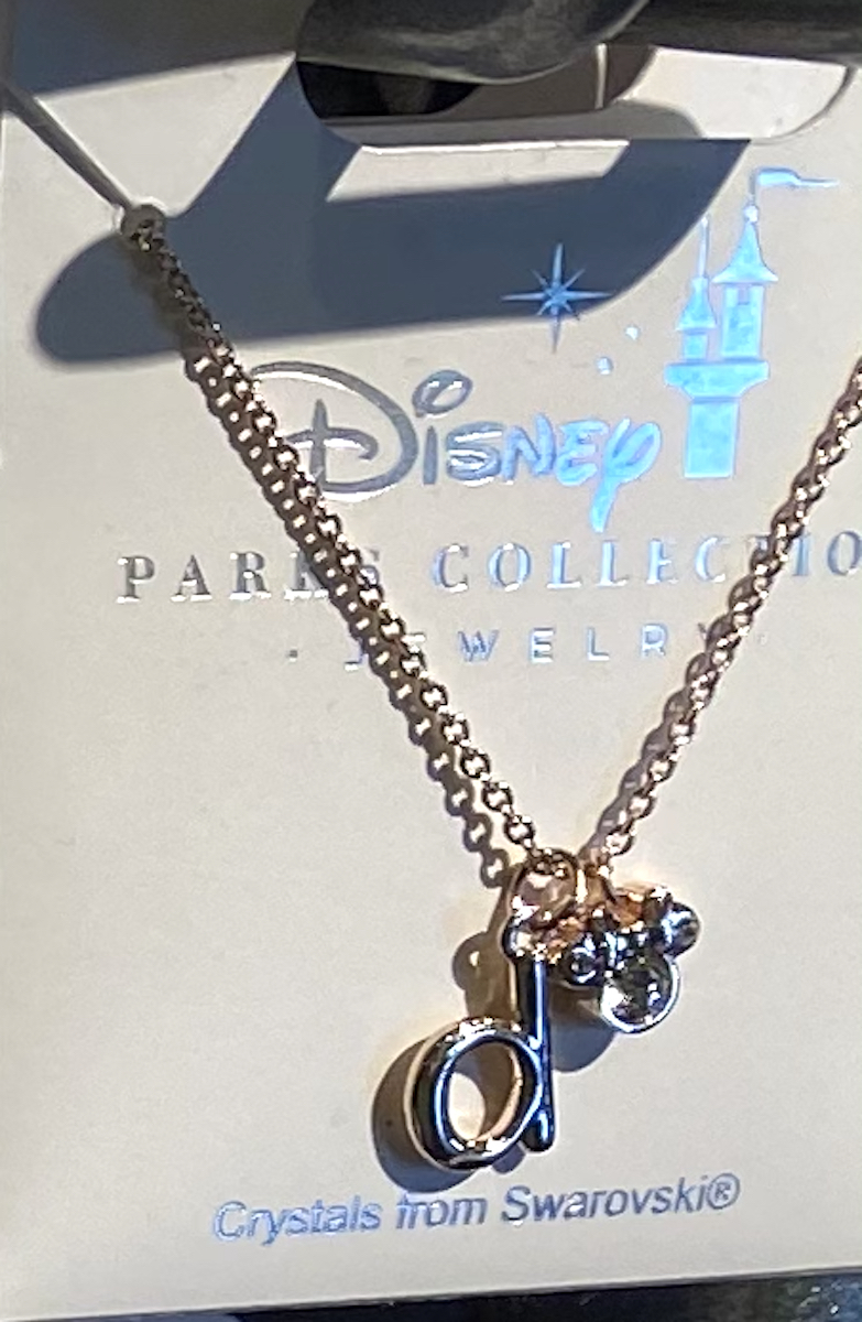 Primary image for Disney Park Mickey Faux Gem Icon Lower Case Letter Initial D Necklace Gold Color