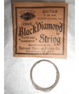 Black Diamond Guitar String D or 4th Wound On Steel #743 National Music ... - £10.97 GBP