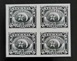 Kidder &amp; Laird U.S. Internal Revenue 2c RT13TC1ae Private Die, Proof, Block of 4 - $233.99