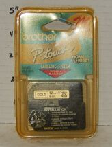BROTHER M831 P-TOUCH LABEL M TAPE GOLD 1/2&quot; 12mm CARTRIDGE - €8,39 EUR