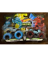 2022 Hot Wheels Monster Trucks Roaring Rumble The Monster vs Werewolf (N... - £11.73 GBP