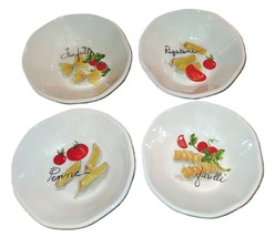 Effetti Handmade in Italy Ceramic Pasta Salad Bowls 8.75&quot; Set Of 4 - £43.27 GBP