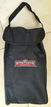 The Sportsman Channel Bag-Black-Golf Club Zipper-Mesh Sides-Handle-14x7x5&quot;-vtg - £14.93 GBP