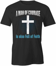 Man Of Courage T Shirt Tee Short-Sleeved Cotton Clothing Religion S1BCA871 - £18.63 GBP+