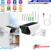 HD 1080P Solar Power WiFi Cam Indoor Outdoor Security IP Camera IR Night... - £81.99 GBP