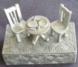 Cute Little Collectible Clift Pewter Trinket Box – Lunch Box – VGC –HAND-CRAFTED - £23.67 GBP