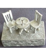Cute Little Collectible Clift Pewter Trinket Box – Lunch Box – VGC –HAND... - $555.34 MXN