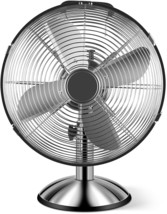 12 Inch Heavy Duty Metal Stand Fan 3 Speeds Ocillation 75 Silver - £72.67 GBP