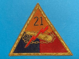 POST WWII, U.S. ARMY, OCCUPATION PERIOD, 21st TANK BATTALION, BULLION, P... - $35.00