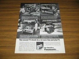 1979 Print Ad Panasonic Outsiders Portable TV&#39;s Television 4 Models Shown - £8.42 GBP