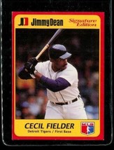 Vintage 1991 Jimmy D EAN Signature Baseball Card #21 Of 25 Cecil Fielder Tigers - £6.65 GBP