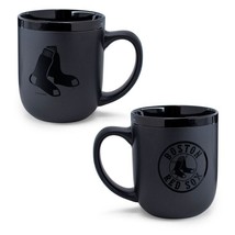 Boston Red Sox 17oz Matte Black Coffee Mug New &amp; Officially Licensed - £18.90 GBP
