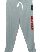 Tommy Hilfiger Gray Red Logo  Men&#39;s Cotton Blend Sweatpants Size LG 36-38 - £27.50 GBP