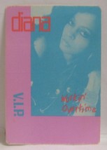 DIANA ROSS - VINTAGE ORIGINAL TOUR CLOTH BACKSTAGE PASS **LAST ONE** - $10.00