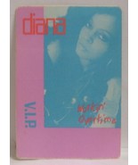 DIANA ROSS - VINTAGE ORIGINAL TOUR CLOTH BACKSTAGE PASS **LAST ONE** - $10.00