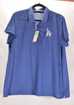 Antigua LA Dodgers Golf Shirt SS Blue White Stripe NWT Polo 2XL - £30.93 GBP