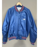 Vintage Chalkline New York GIANTS Satin Jacket Size XL Button Snap - €55,49 EUR