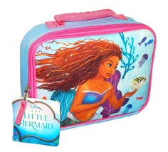 The Little Mermaid Ariel Disney BPA-Free Insulated Lunch Tote Box Bag Nwt - £12.86 GBP