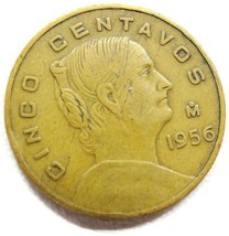 Mexico 1956 Cinco Centavos - £11.86 GBP