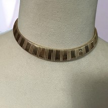 Vintage Thick Omega Collar Choker Egyptian REVIVAL Gold Tone - $373.49 MXN