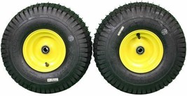 2 Tire Wheel Assembly 15x6.00-6 John Deere LT133 LA115 LA105 D100 D105 L110 116H - £81.03 GBP