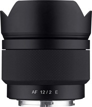 Samyang Syio12Af-E, A 12Mm F2.0 Af Ultra Wide Angle Auto Focus Lens For Sony E - $454.99