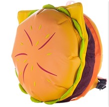 Novelty Hamburger Shaped Backpack for Women Kawaii Large Capacity School Backpac - £47.24 GBP