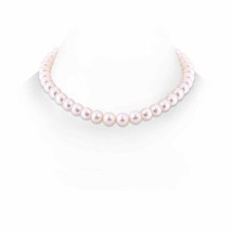 Authenticity Guarantee 
9-10mm 18&quot; Single Strand Freshwater Pearl Necklace in... - £483.64 GBP