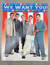 Y2K &#39;nsync Poster &quot;We Want You&quot; Htf Boy Band By Mead &amp; Zeeks Inc Winterland Vtg - £100.51 GBP