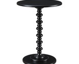 Palm Beach Spindle Table, Black, 17.75 In X 17.75 In X 24 In - $98.99
