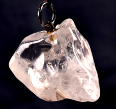 Satyaloka satyamani azeztulite quartz pendant free form synergy 12 crystal #5632 - £26.54 GBP