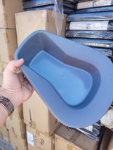 TWO (2) New MEDLINE Graphite Pontoon Bedpan Stackable DYND80245 - $184.34 MXN