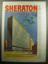 1957 Sheraton Philadelphia Hotel Ad - Sheraton the proudest name in Hotels - £14.50 GBP