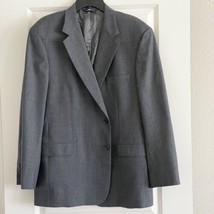 Brooks Brothers 346 Stretch Men Wool Blend Gray Glen Check 45R Blazer Sp... - $42.99