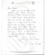Dennis Kelleher Signed Handwritten Letter Miami Hurricanes - £23.34 GBP