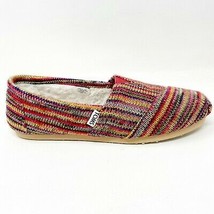 Toms Classics Multi Knit Fur Womens Size 5.5 Slip On Casual Canvas Flat ... - £31.23 GBP+