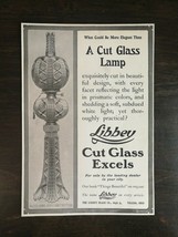 Vintage 1902 Libbey Cut Glass Lamp Libbey Glass Company Original Ad - 1021 - £5.18 GBP